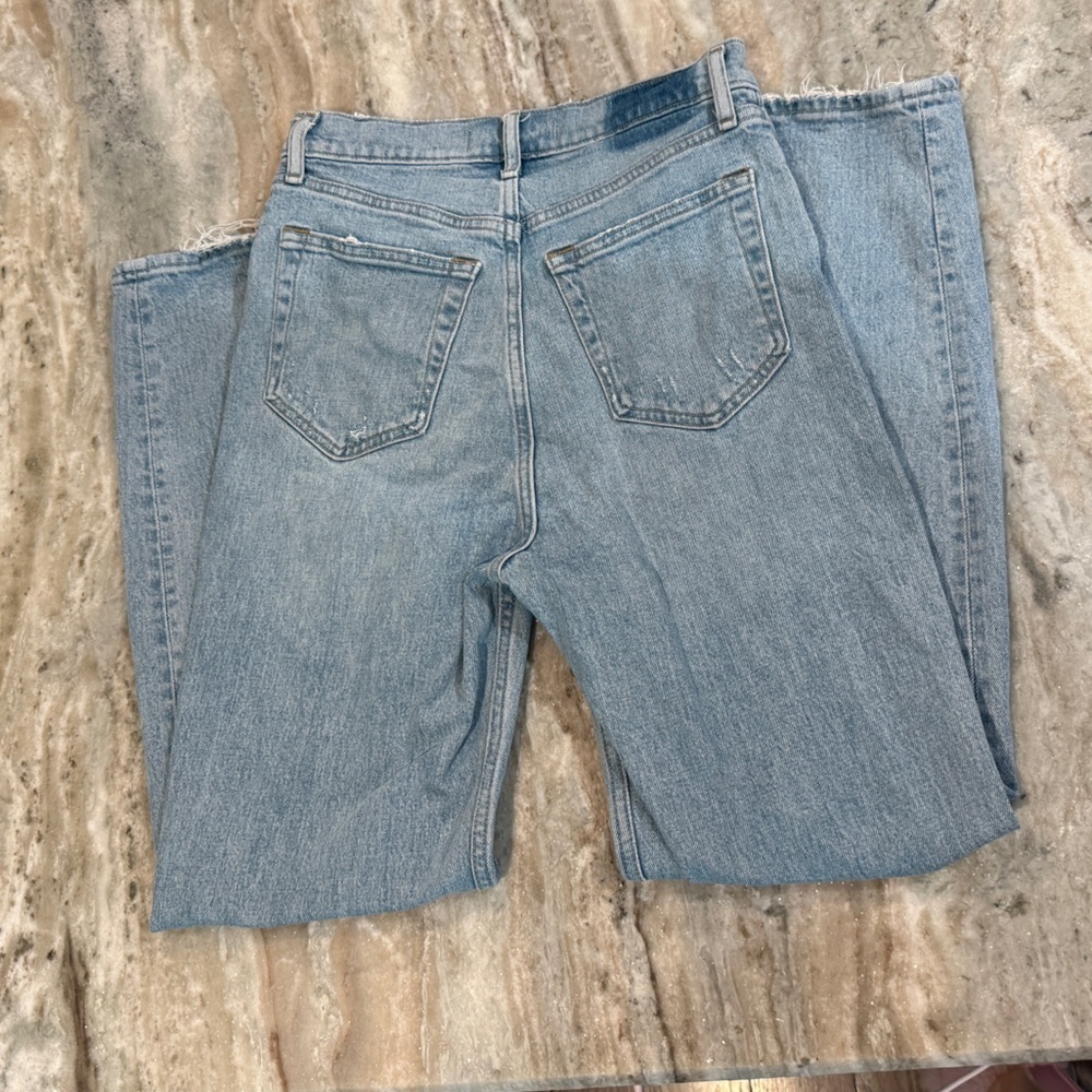 Women’s ABERCROMBIE & FITCH The Dad Jean- High Rise Crossover. Size 0 Short - Picture 5 of 9